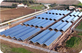 pv system on greenhouse